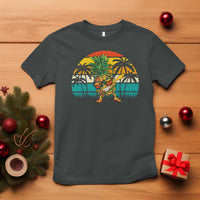 Dabbing Pineapple Christmas Tree Lights T Shirt Hawaiian Hawaii Tropical Xmas Men Gifts Sunglasses On - Wonder Print Shop