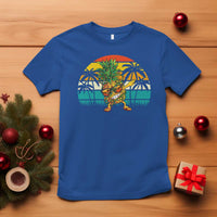 Dabbing Pineapple Christmas Tree Lights T Shirt Hawaiian Hawaii Tropical Xmas Men Gifts Sunglasses On - Wonder Print Shop