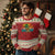 Dabbing Pineapple Christmas Tree Lights Ugly Christmas Sweater Hawaiian Hawaii Tropical Xmas Men Gifts Sunglasses On - Wonder Print Shop