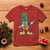 Dabbing Pineapple Christmas Tree Lights Xmas Sunglasses T Shirt Tropical Holiday Beach Tank for Hawaii Vacation - Wonder Print Shop