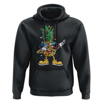 Dabbing Pineapple Christmas Tree Lights Xmas Sunglasses Hoodie Tropical Holiday Beach Tank for Hawaii Vacation