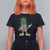 Dabbing Pineapple Christmas Tree Lights Xmas Sunglasses T Shirt For Women Tropical Holiday Beach Tank for Hawaii Vacation - Wonder Print Shop
