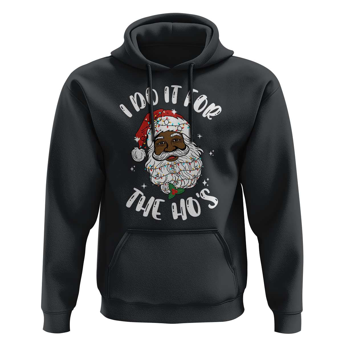 Funny Santa Claus Hoodie African American Xmas Vintage Black Santa