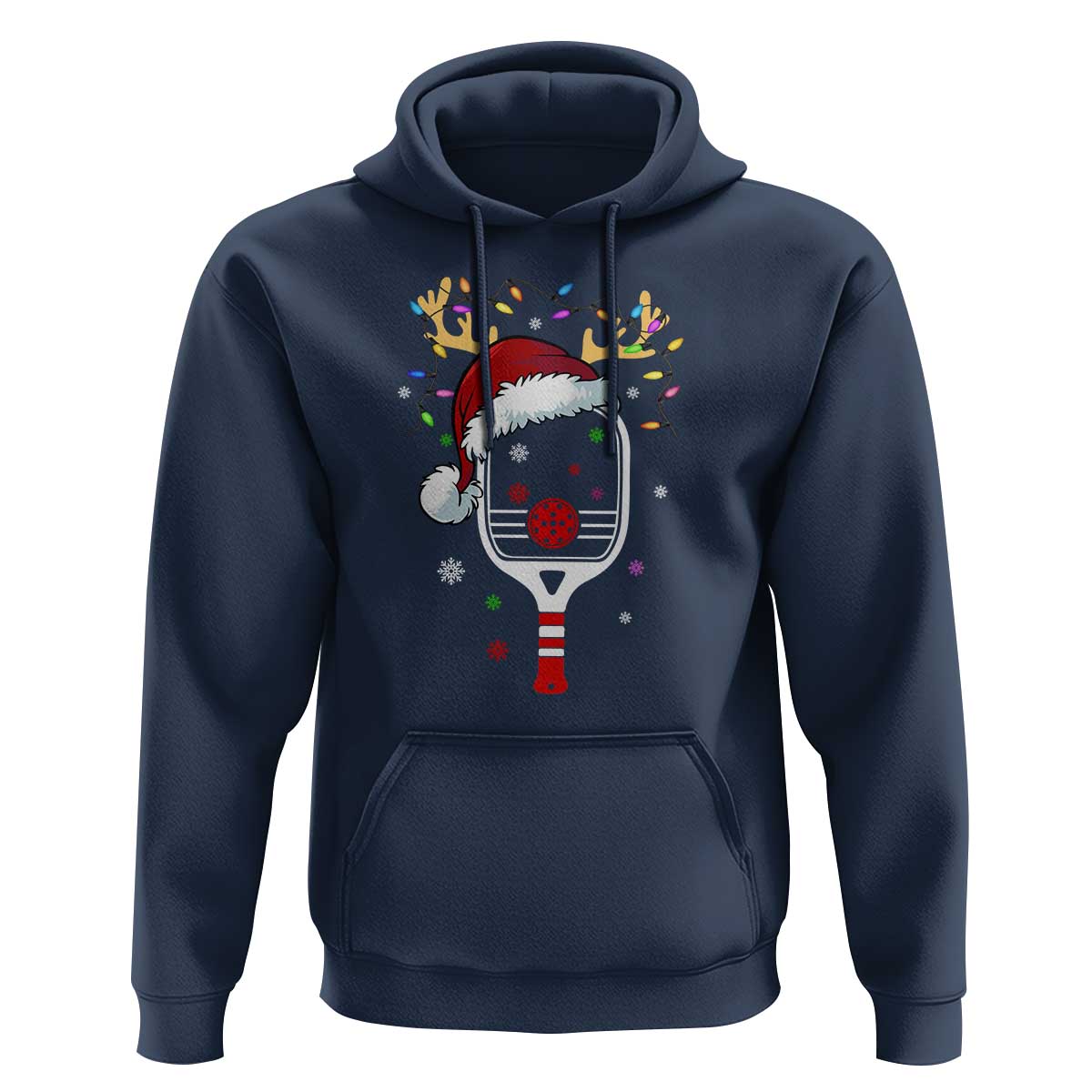 Pickleball Christmas Hoodie Holiday Reindeer Player Gifts Sports Xmas