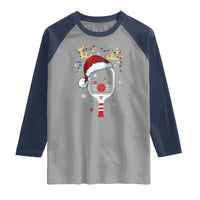 Pickleball Christmas Raglan Shirt Holiday Reindeer Player Gifts Sports Xmas