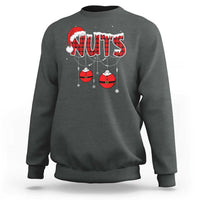 Christmas Couples Sweatshirt Chest Nuts Couples Funny Matching Chestnuts - Wonder Print Shop