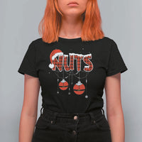 Christmas Couples T Shirt For Women Chest Nuts Couples Funny Matching Chestnuts - Wonder Print Shop