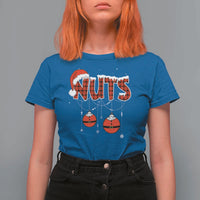 Christmas Couples T Shirt For Women Chest Nuts Couples Funny Matching Chestnuts - Wonder Print Shop