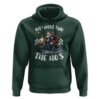 Biker Grandpa Santa on Motorcycle Christmas Hoodie Funny Oh What Fun It Is To Ride