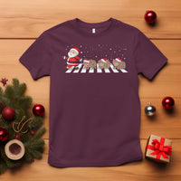 Christmas Moo Deng T Shirt Santa Baby Pygmy Hippo Trendy Xmas - Wonder Print Shop