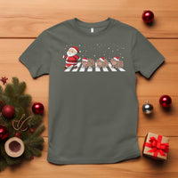 Christmas Moo Deng T Shirt Santa Baby Pygmy Hippo Trendy Xmas - Wonder Print Shop