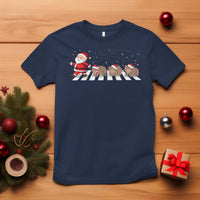 Christmas Moo Deng T Shirt Santa Baby Pygmy Hippo Trendy Xmas - Wonder Print Shop