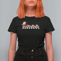 Christmas Moo Deng T Shirt For Women Santa Baby Pygmy Hippo Trendy Xmas - Wonder Print Shop