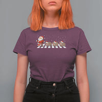 Christmas Moo Deng T Shirt For Women Santa Baby Pygmy Hippo Trendy Xmas - Wonder Print Shop