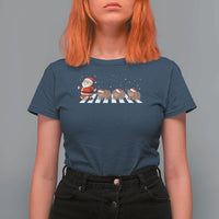 Christmas Moo Deng T Shirt For Women Santa Baby Pygmy Hippo Trendy Xmas - Wonder Print Shop