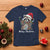 Merry Christmas Raccoon T Shirt Happy Holidays Gift Animal Xmas Lights Red Santa Hat - Wonder Print Shop
