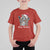 Merry Christmas Raccoon T Shirt For Kid Happy Holidays Gift Animal Xmas Lights Red Santa Hat - Wonder Print Shop