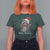 Merry Christmas Raccoon T Shirt For Women Happy Holidays Gift Animal Xmas Lights Red Santa Hat - Wonder Print Shop