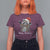 Merry Christmas Raccoon T Shirt For Women Happy Holidays Gift Animal Xmas Lights Red Santa Hat - Wonder Print Shop