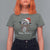 Merry Christmas Raccoon T Shirt For Women Happy Holidays Gift Animal Xmas Lights Red Santa Hat - Wonder Print Shop