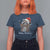 Merry Christmas Raccoon T Shirt For Women Happy Holidays Gift Animal Xmas Lights Red Santa Hat - Wonder Print Shop