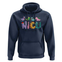 NICU Nurse Christmas Hoodie Xmas Light Neonatal Intensive Care Unit Nurse Appreciation Gift Dinosaur