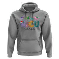 NICU Nurse Christmas Hoodie Xmas Light Neonatal Intensive Care Unit Nurse Appreciation Gift Dinosaur