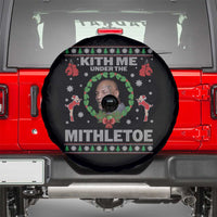 Funny Christmas Spare Tire Cover Kith Me Under The Mithletoe Tyson Ugly Xmas - Wonder Print Shop