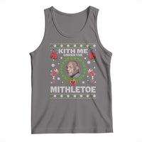 Funny Christmas Tank Top Kith Me Under The Mithletoe Tyson Ugly Xmas - Wonder Print Shop