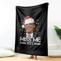 Funny Christmas Obama Throw Blanket Funny Santa Xmas Light - Wonder Print Shop