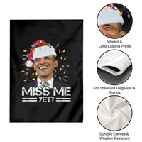 Funny Christmas Obama Garden Flag Funny Santa Xmas Light - Wonder Print Shop