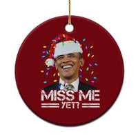 Funny Christmas Obama Ceramic Ornament Funny Santa Xmas Light - Wonder Print Shop