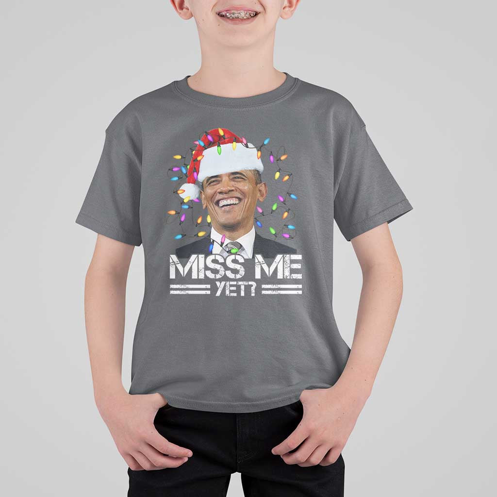 Funny Christmas Obama T Shirt For Kid Funny Santa Xmas Light - Wonder Print Shop