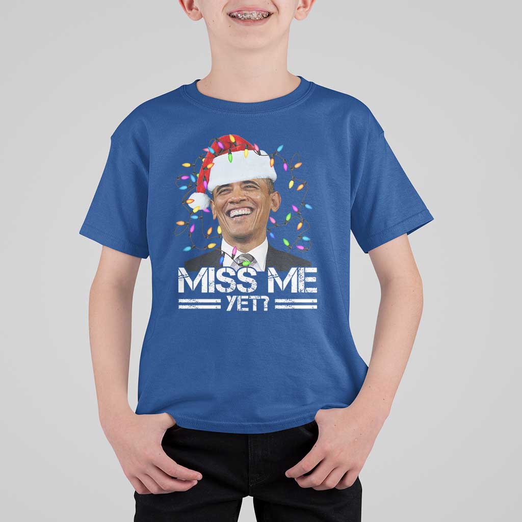 Funny Christmas Obama T Shirt For Kid Funny Santa Xmas Light - Wonder Print Shop
