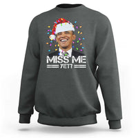 Funny Christmas Obama Sweatshirt Funny Santa Xmas Light - Wonder Print Shop