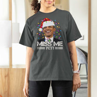 Funny Christmas Obama T Shirt For Women Funny Santa Xmas Light - Wonder Print Shop