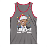 Funny Christmas Obama Tank Top Funny Santa Xmas Light - Wonder Print Shop