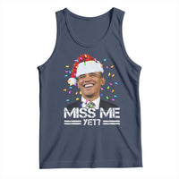 Funny Christmas Obama Tank Top Funny Santa Xmas Light - Wonder Print Shop