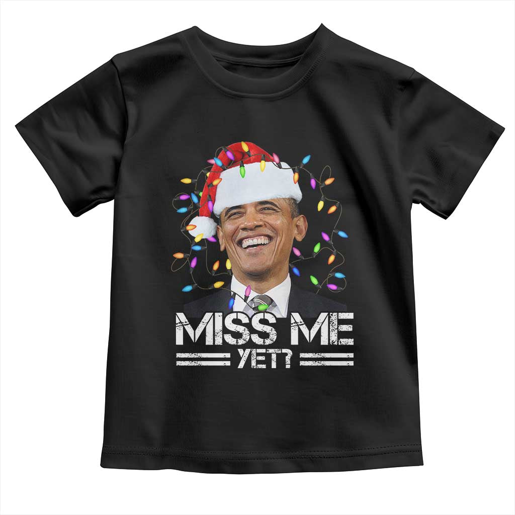 Funny Christmas Obama Toddler T Shirt Funny Santa Xmas Light - Wonder Print Shop
