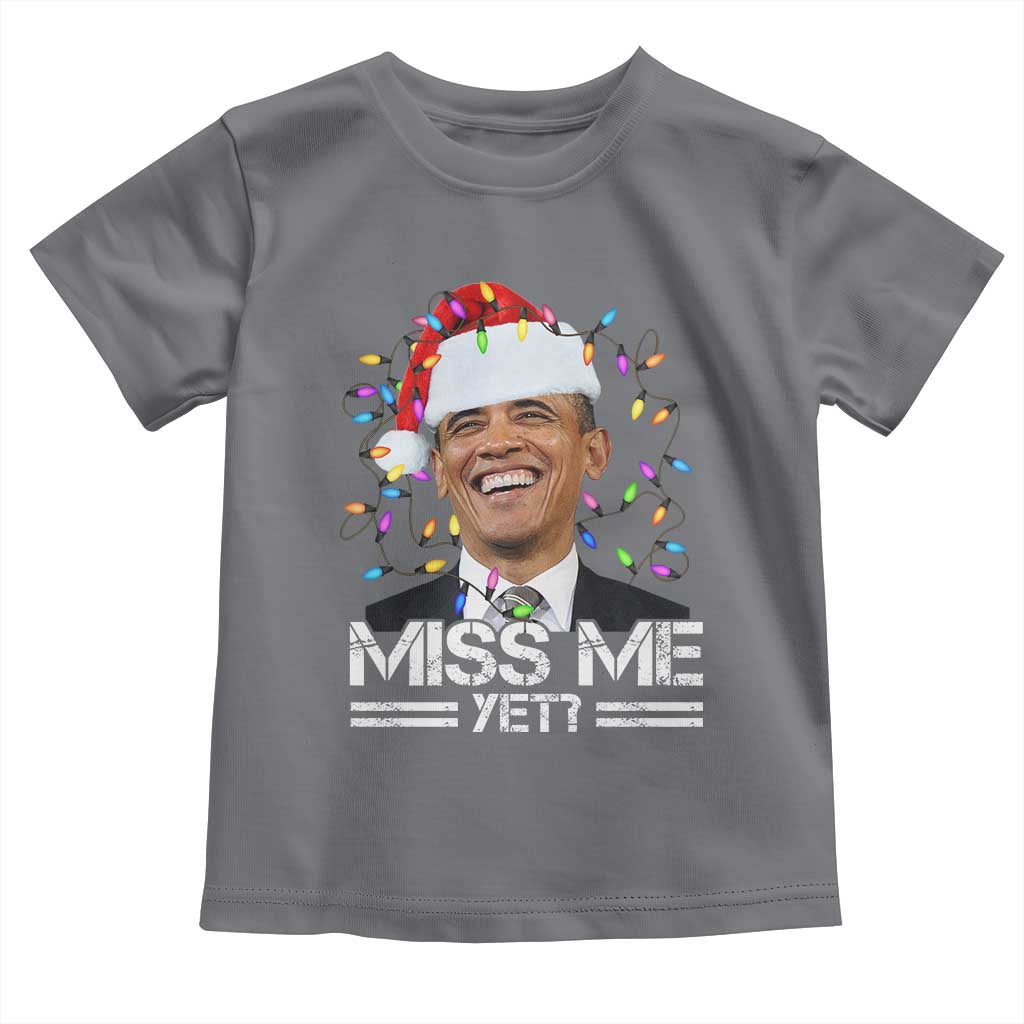Funny Christmas Obama Toddler T Shirt Funny Santa Xmas Light - Wonder Print Shop