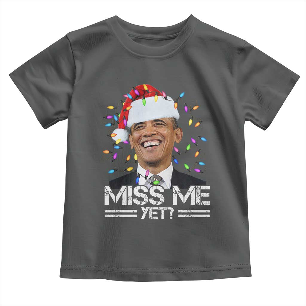 Funny Christmas Obama Toddler T Shirt Funny Santa Xmas Light - Wonder Print Shop