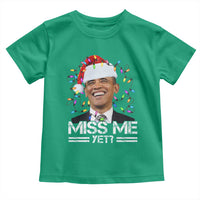 Funny Christmas Obama Toddler T Shirt Funny Santa Xmas Light - Wonder Print Shop