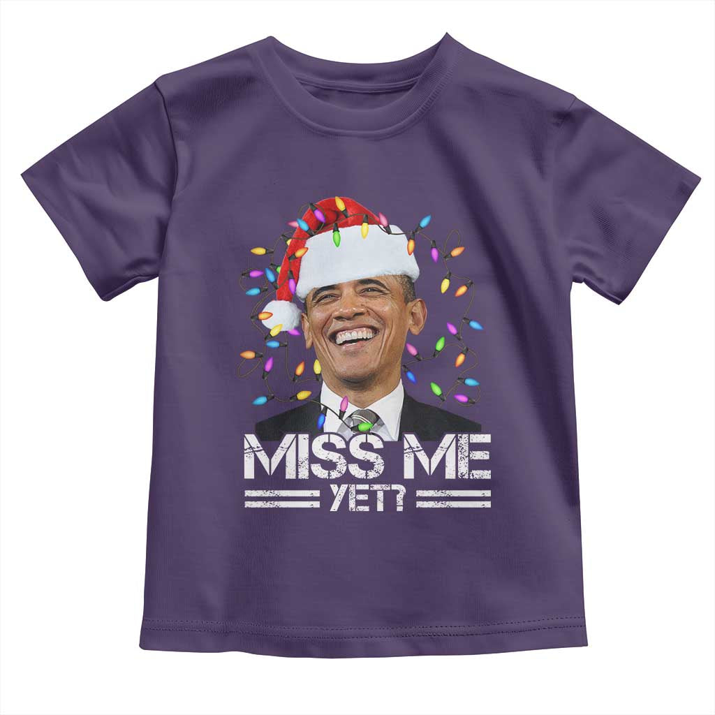 Funny Christmas Obama Toddler T Shirt Funny Santa Xmas Light - Wonder Print Shop