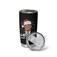Funny Christmas Obama Tumbler Cup Funny Santa Xmas Light - Wonder Print Shop