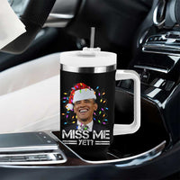 Funny Christmas Obama Tumbler With Handle Funny Santa Xmas Light - Wonder Print Shop