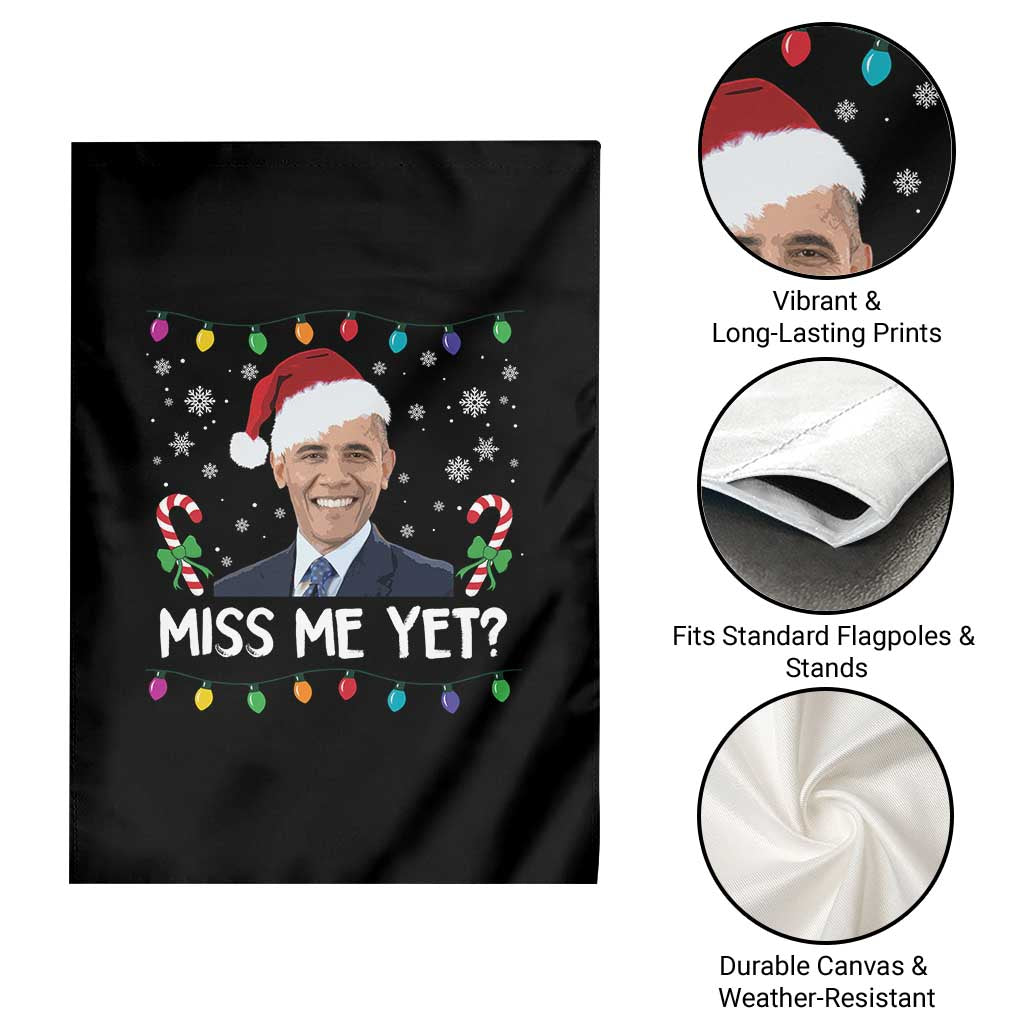 Funny Obama Ugly Xmas Garden Flag Funny Santa Xmas Light - Wonder Print Shop