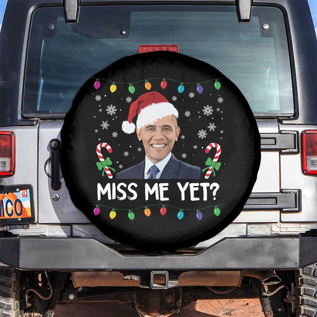Funny Obama Ugly Xmas Spare Tire Cover Funny Santa Xmas Light - Wonder Print Shop