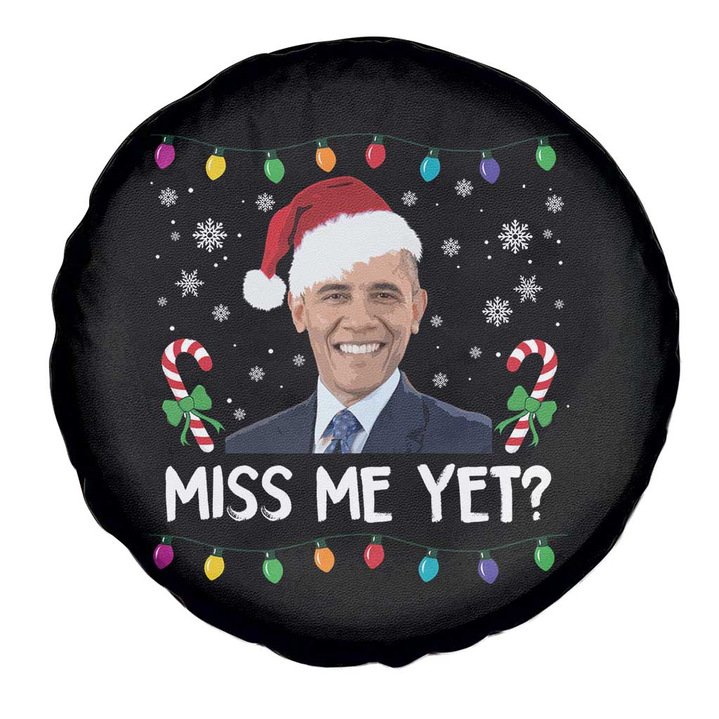 Funny Obama Ugly Xmas Spare Tire Cover Funny Santa Xmas Light - Wonder Print Shop