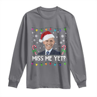 Funny Obama Ugly Xmas Long Sleeve Shirt Funny Santa Xmas Light - Wonder Print Shop