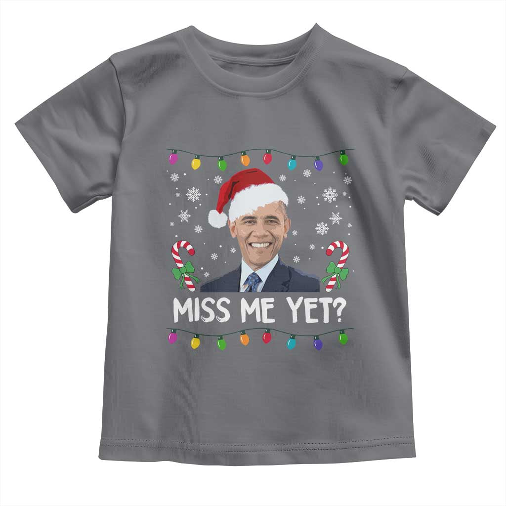Funny Obama Ugly Xmas Toddler T Shirt Funny Santa Xmas Light - Wonder Print Shop